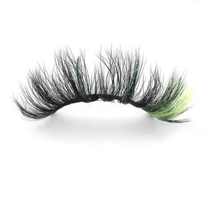 China Super Fluffy And Soft Mink Lashes Wholesale Glitter Eyelash Strips Private Label Vegan 3d 5d Mink Eyelashes And Custom Boxes Colorful Glitter Lashes for sale