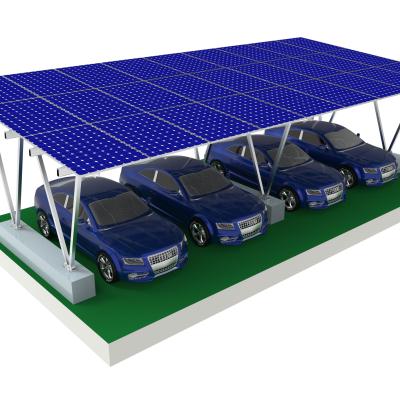 China Structural Solar Aluminum Car Parking Lot Solar Panel Frames and Structures Garage Solar Structure for sale