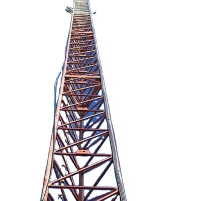 China Hot Dipped Galvanized Self Supporting 60m Steel Communication Steel Tube Tower for sale