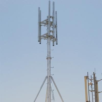 China Hot Dipped Galvanized Steel Hot Dipped Galvanized Steel Mobile Communication Pole Tower Price Monopoles 35m for sale