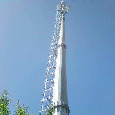 China Hot Dipped Galvanized Steel GSM Antenna Tower Pole Mobile Communication Telescopic Mast for sale