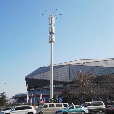 China Hot Dipped Galvanized Steel Telecom Cell Galvanized Steel Pole Wifi Communication Tower Mast for sale