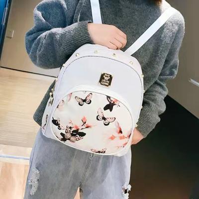 China Wholesale beautiful handbag factory new fashion korean backpack printing wholesale backpack for sale