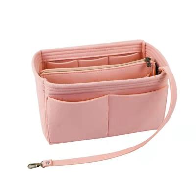 China Minimalist Wholesale Felt Makeup Insert Bag Organizer In For Handbag Cosmetic Felt Purse Packaging for sale