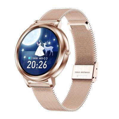 China 2021 Touch Screen Style MK20 Full Screen Smart Watch Fashion Women Round Lady Touch Control Health Track Smartwatch Bracelet For IOS Android for sale