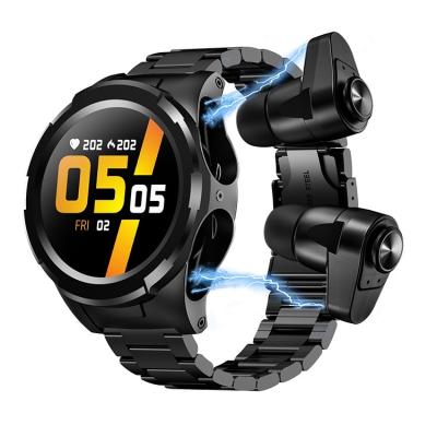 China Wholesale fee touch screen shipping JM06 smartwatches 2 in 1 BT TWS S201 wireless smart watch fitness tracker smart earphone for apple for sale