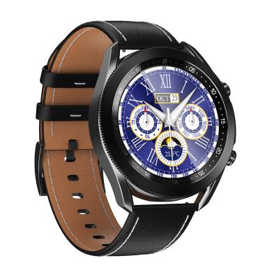 China MP3 2021 Latest W3 IP68 Stainless Steel 316 Metal Leather Waterproof Bezel + Playback 2021 With Voice Assistant BT Smart Watch for sale