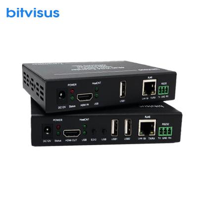 China Bitvisus 4X4 Network Monitor Transmitter 4K Dual Bend Dvi To 150M Ip Hdmi Extender Hdmi Cable BIT-Ex-IP-4K-KVM for sale