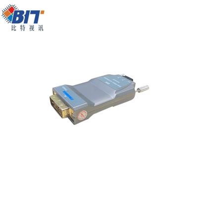 China DVI Fiber Optic Transmitter 1.5km Audio And Uncompressed Mini Type Video Transmitter 69*40*159mm for sale