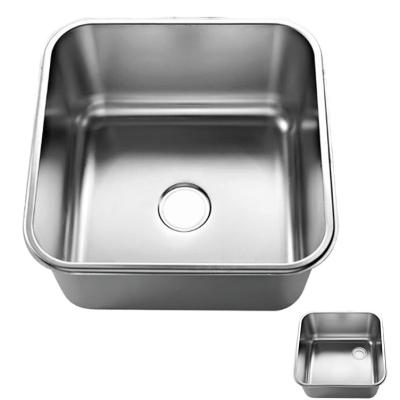 China Without faucet hot sale stamping single sink bowl kitchen stainless steel sinks for hotel/sink bowl deep drawing ss for sale