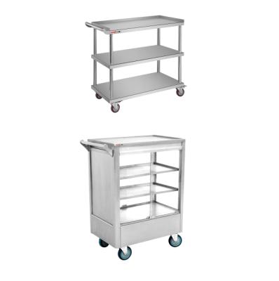 China 201/304 stainless steel restaurant stainless steel push type 4 layers food serving cart/kitchen serving cart/dessert cake cart factory customized for sale