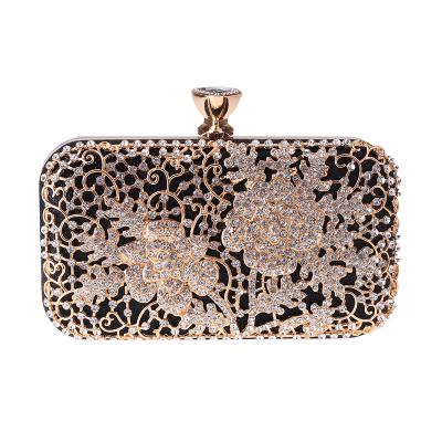 China Luxury Rhinestone Crystal Evening Bags And Clutches Fashoion Women's Mini Shiny Crossbody Bag Diamond Wedding Crystal Purse Clutch Bag 2021 for sale