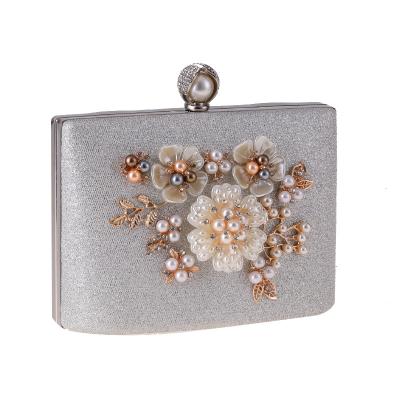 China Wholesale Fashoion Lady Evening Clutch Bag Fashion Handbag Pearl Handbag Dress Dinner Bag for sale