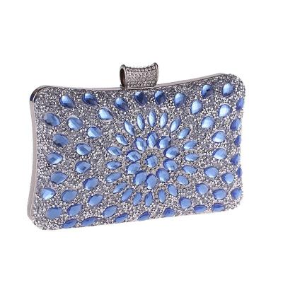 China Luxury Evening Clutches and Clutches for Women Crystal Clutch Beaded Rhinestone Purse Wedding Party Handbag for sale