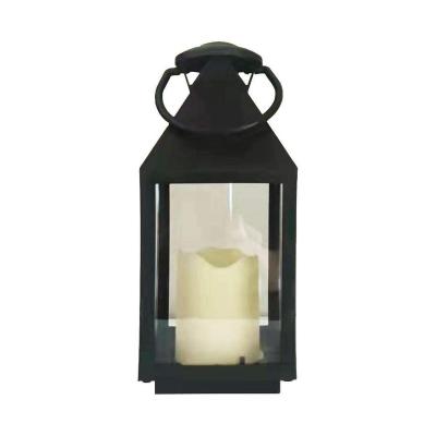 China Lawn Courtyard New Fashion Home Decoration Plastic Led Landscape Light Candle Lantern for sale