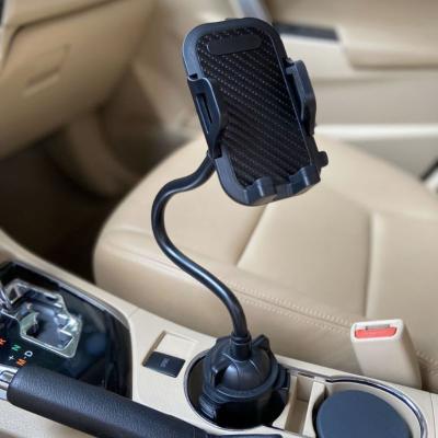 China 360 Degree Adjustable Universal Rotation Gooseneck Holder Car Cup Phone Holder Mount for 3.5-7 inch Cell Phones for sale