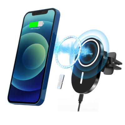 China 2021 Radio 9pcs Super Strong Magnetic Air Vent Car Charger Fast Charging Wireless Holder Compatible For iPhone 13/13 Pro Max 13 Pro for sale