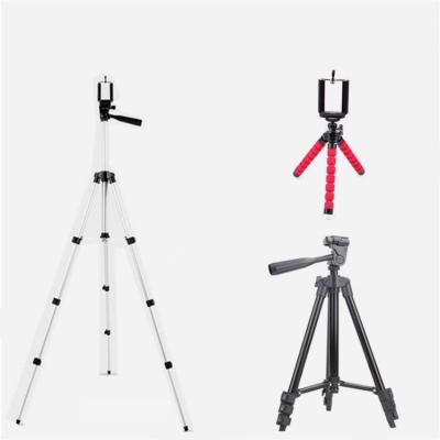 China 360 Degree PORTABLE Professional Liquid Head Stabilizer Camera Tripod Stand Foldable Stand for Phone for sale