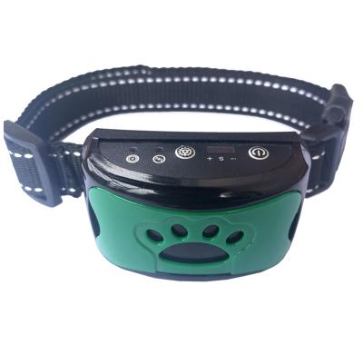 China Durable Waterproof Rechargeable Anti Electric Shock Bark Dog Collar Dog Training Collar With Remote Control for sale