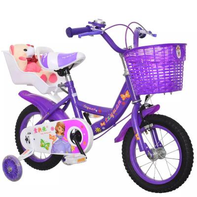 China Metal 12 14 16 18 Inch Children's Bicycle 3-6 Years Girls Riding Training Wheels Bikes Student Birthday Gift Children Kids Bike for sale