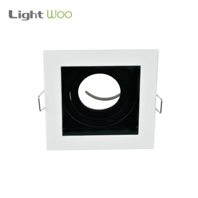 China Aluminum Embeded Square Retrofit Led Ceiling Downlight Fixture GU10 MR16 Led Ceiling Lamp Fittings for sale