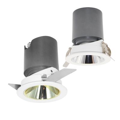 China Modern Adjustable Ceiling Recessed Spot Light Round Cob Led 12w 20w 40w Led Spot Light Aluminum Housing for sale