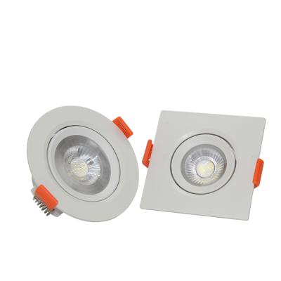 China Modern hotel SMD round anti-glare downlight ceiling down light 3w 5w 7w 12w led recessed downlight indoor use for sale