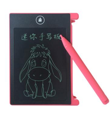 China Self Adhesive 4.4inch Kids Learning Small Tablet Note Board Drawing Toys LCD Writing Rewritable Tablet for sale