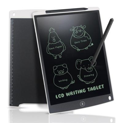 China 12 Inch LCD Writing Board Self Adhesive Paperless Ewriter UK LCD 6 Colors Against Boogie for sale