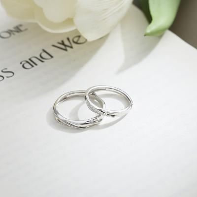 China Can choose high quality adjustable ring personality mobius s925 students single couples rings for sale