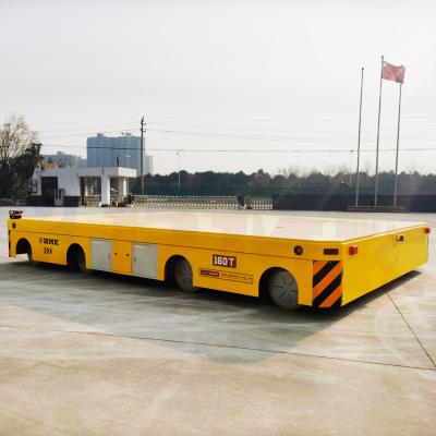 China Omnidirectionele bewegende spoorloze overdrachtswagen 160T Trolley Transfer Te koop