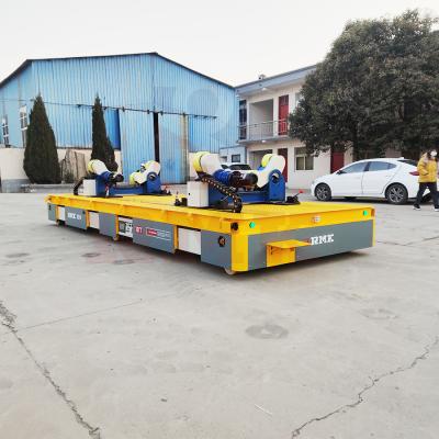 China 12 Tons Warehouse Material Self Moved Roller Bracket Transfer Carts for sale