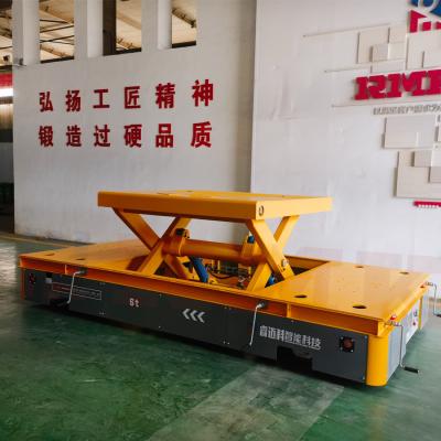 China Heavy Load 5 Tons Hydraulic Lifting Omni-directional Mold Battery Transfer Cart for sale