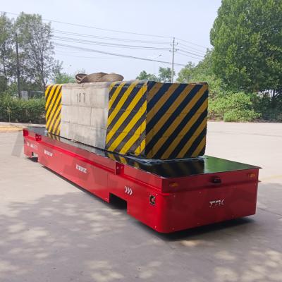 China Heavy Duty Battery Powered 10 Tons Steel Pipe Battery Transfer Cart for sale