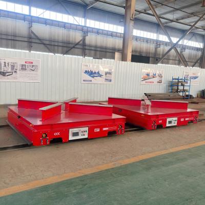 China 10 Tons Automated Material Handling Systems RGV Rail Transfer Cart for sale