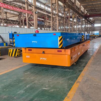 China Electrically Driven Industrial Transfer Cart 30 Ton Heavy Load Battery Transfer Cart for sale