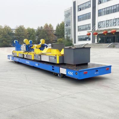 China Heavy Duty 6 Tons Omni Directional Battery Powered Transfer Trolley for sale