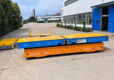 China 40 Tons Four Wheel Steer Omnidriectional Wheel Transfer Cart For Material Handing for sale