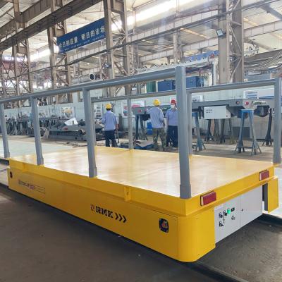 China Heavy Load 10 Tons Steel Plate Remote Control Electric Transfer Cart Te koop