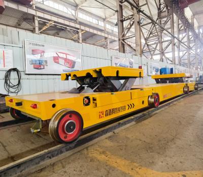 China Heavy Load 35 Tons Transformer Lifting Battery Powered Transfer Trolley for sale