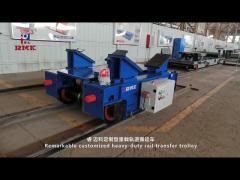 Remarkable customized heavy-duty rail transfer trolley