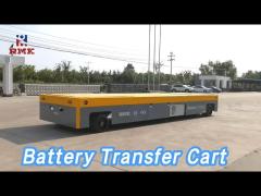 Steerable Battery Transfer Cart 30 Tons Trackless Heavy Duty For Plant