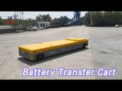 Trackless Battery Transfer Cart 100 Tons Hydraulic Steering Heavy Duty