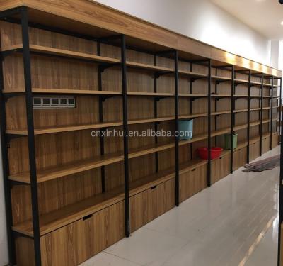 China China single side supermarket wooden shelf MDF shelf for sale for sale