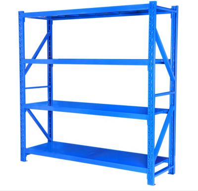 China Corrosion protection blue color warehouse light duty shelf, storage racks from Chinese factory directly for sale