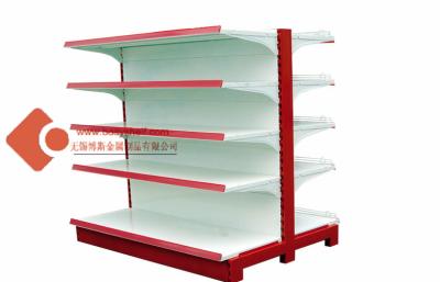 China retail metal double Gondola Shelving 0.7 - 1.5mm Thickness for sale