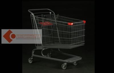 China Trole europeu da compra dos carrinhos de compras do supermercado do revestimento do pó do OEM 150L Blace à venda