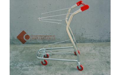 China Zinc Plated Handle Collapsible Shopping Cart With Wheels CE ISO for sale