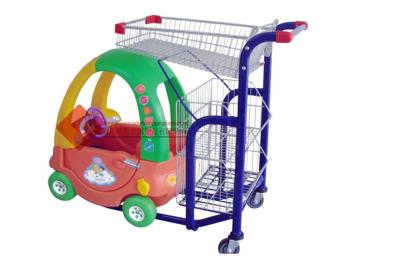 China Chrome / Zinc Plated Metal Shopping Cart For Toddlers IOS CE SGS for sale