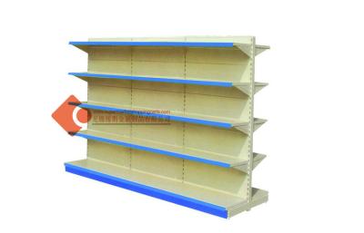 China Light Duty Double Gondola Store Shelving With Powder Coating IOS CE SGS for sale